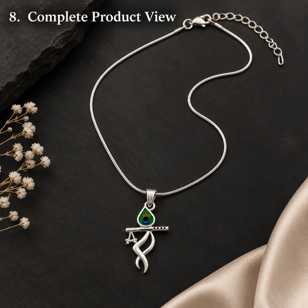 The Flute & Feather Pendant