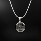 Shlok Engraved Silver Pendant – Timeless Sanskrit Craftsmanship