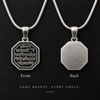 Shlok Engraved Silver Pendant – Timeless Sanskrit Craftsmanship