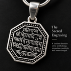 Shlok Engraved Silver Pendant – Timeless Sanskrit Craftsmanship