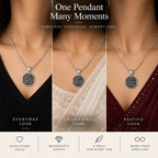 Shlok Engraved Silver Pendant – Timeless Sanskrit Craftsmanship