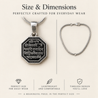 Shlok Engraved Silver Pendant – Timeless Sanskrit Craftsmanship