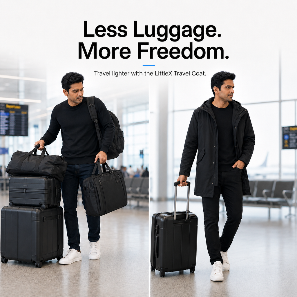 LittleX Travel Coat — The Wearable Carry-On Jacket