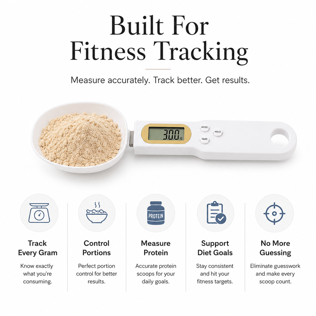 Smart Measuring Spoon Scale for Fitness & Diet Tracking