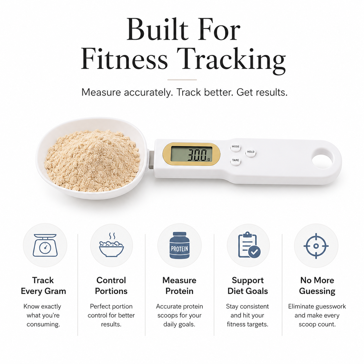 Smart Measuring Spoon Scale for Fitness & Diet Tracking