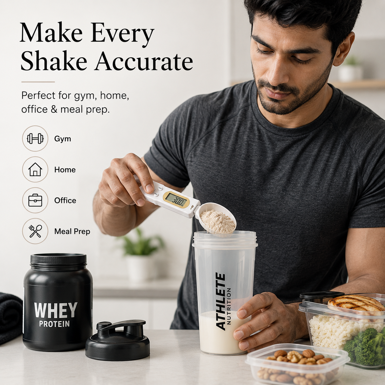 Smart Measuring Spoon Scale for Fitness & Diet Tracking